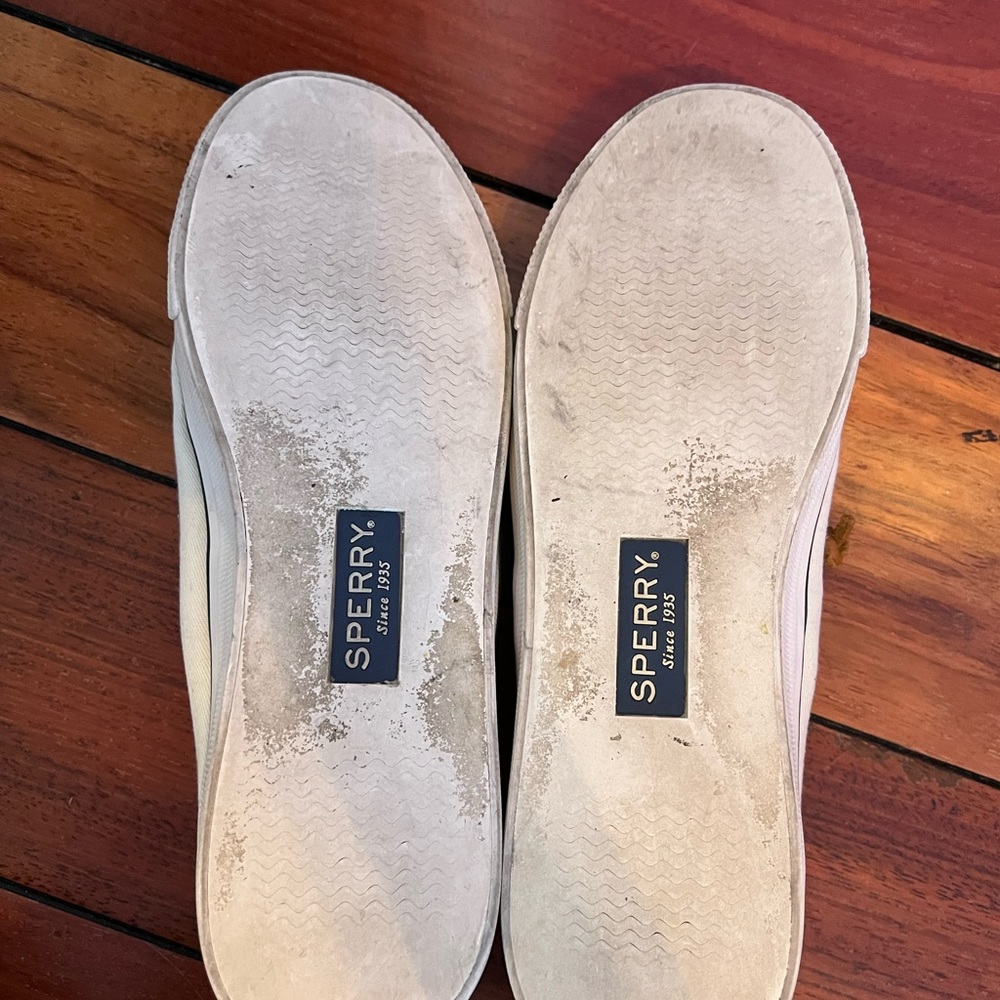 White Sperrys - Picture 4 of 5